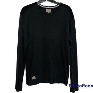 London Peter Werth Black Xabat Long Sleeve T-Shirt Size XL